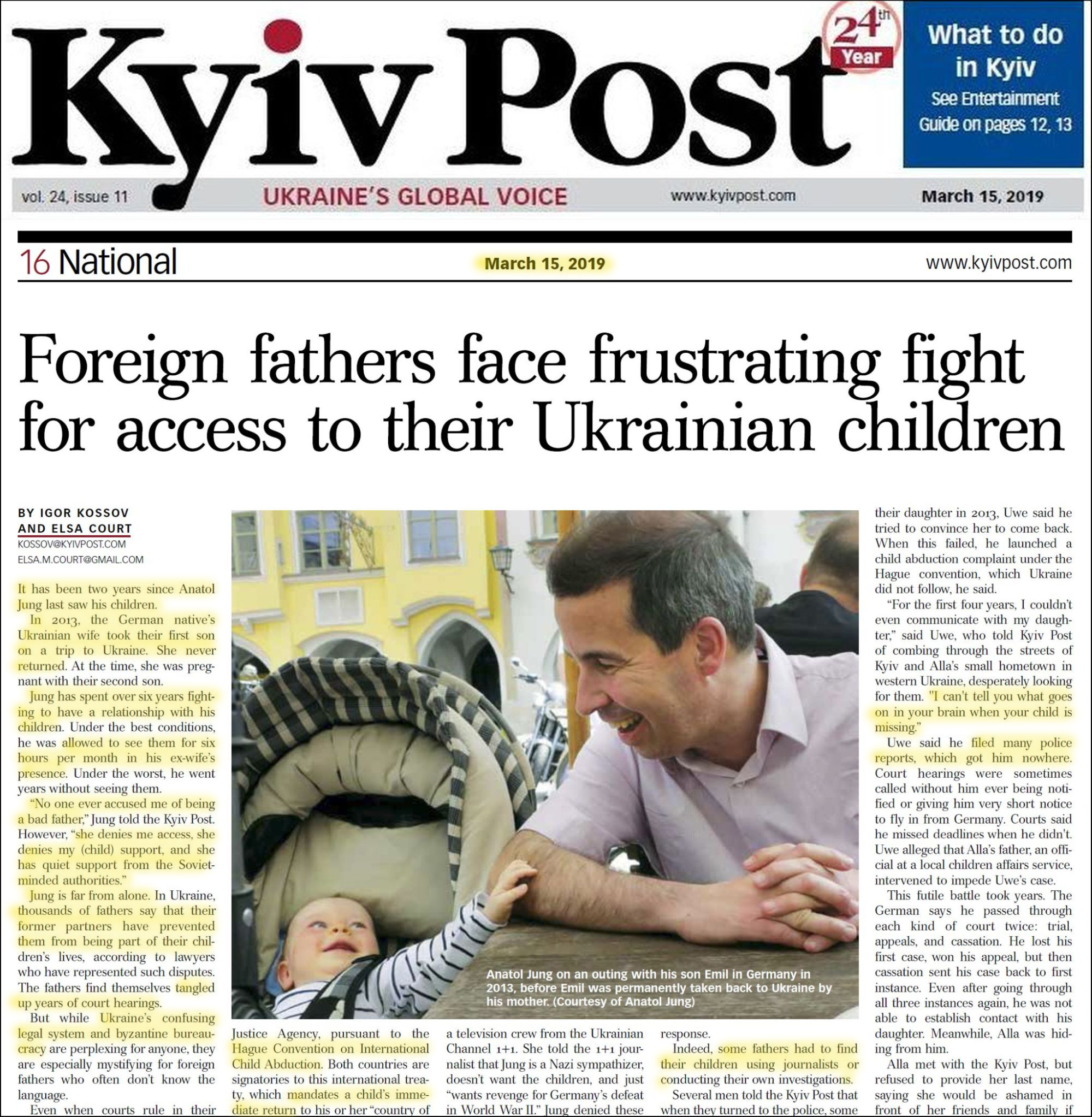 Jouralistische Breisteite gegen ukrainische Kindesentführungspolitik